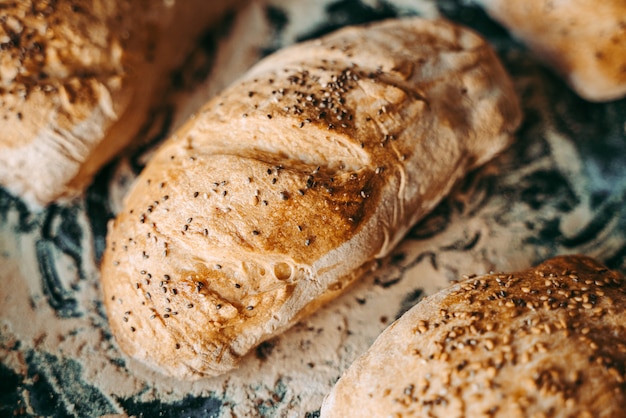 Du pain frais à la boulangerie la boulangerie