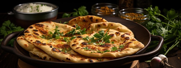 du pain de naan indien