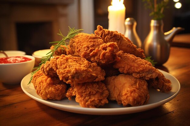 Photo du poulet frit du sud fait maison