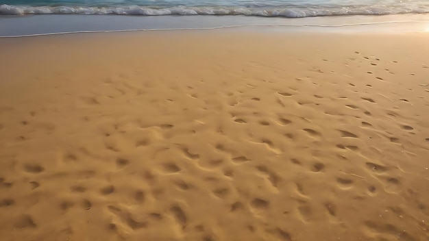 Du sable jaune naturel sur le fond de la plage