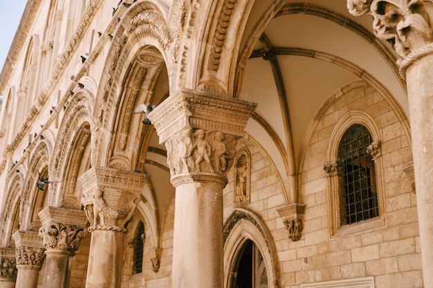 Dubrovnik Croatie peut le palais princier est un musée du palais gothique et renaissance du siècle avec