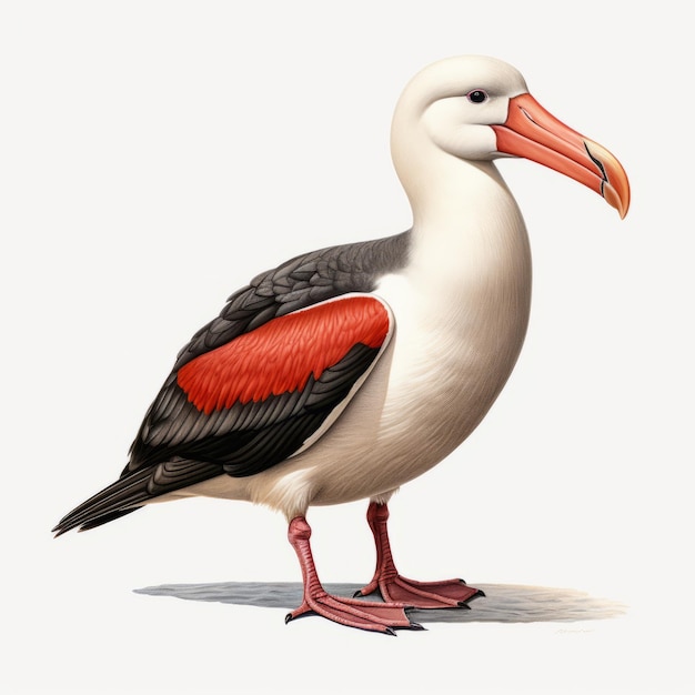 Duckcore Une étonnante illustration éditoriale d'un albatros réaliste