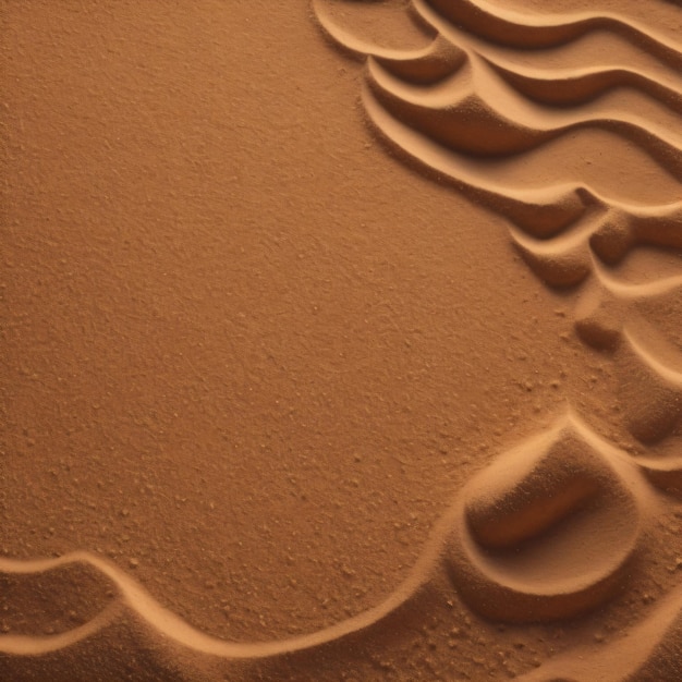 Une dune de sable avec la lettre n dessus