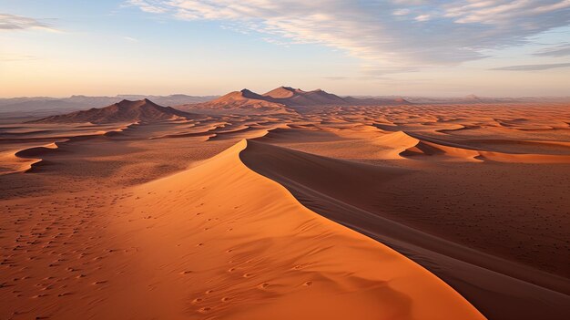 une dune de sable avec le mot désert au sommet