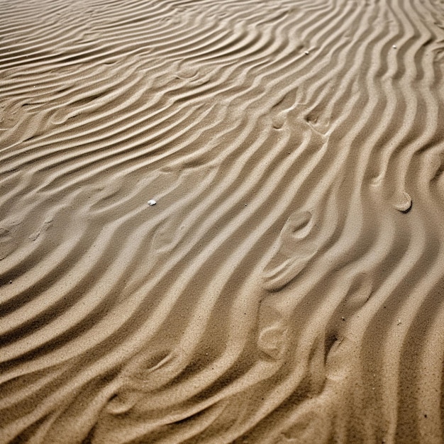 Une dune de sable avec le mot " mer " écrit dessus