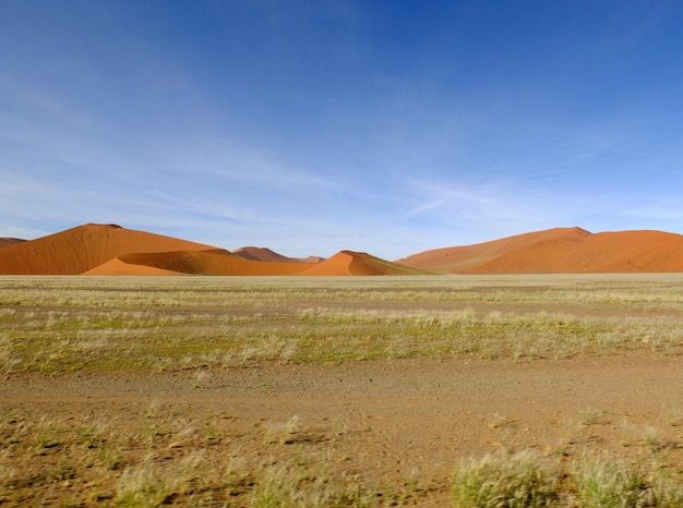 Dunes dans le désert du Namib Sossusvlei Namibie