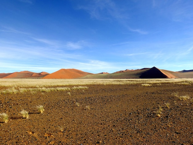 Dunes dans le désert du Namib Sossusvlei Namibie