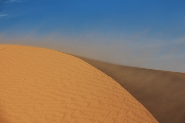 Dunes dans le désert du Sahara au cœur de l'Afrique