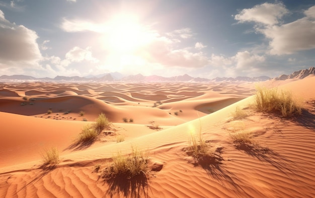 Photo dunes du désert