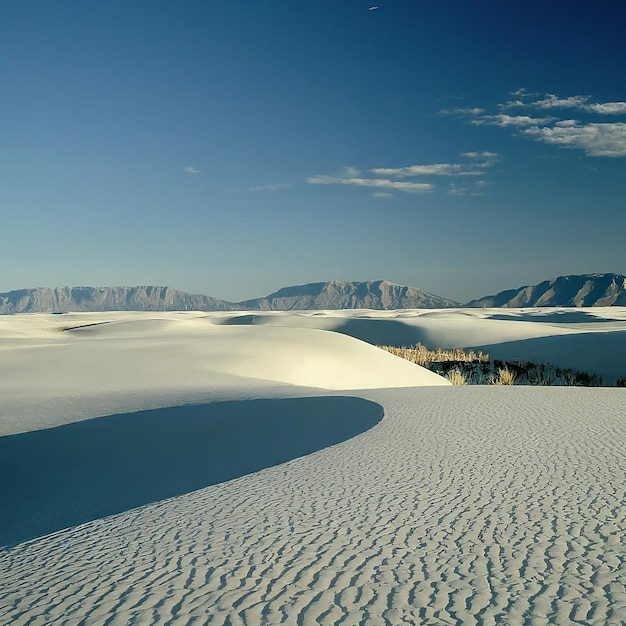 des dunes de sable au Nouveau-Mexique