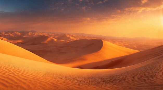 dunes de sable dans le désert désert avec sable désert scène désertique avec sable sable au désert