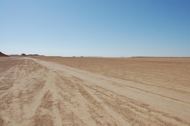 Dunes de sable dans le désert du sahara en afrique