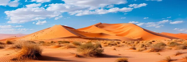 Des dunes de sable dans le désert du Sahara Merzouga Maroc