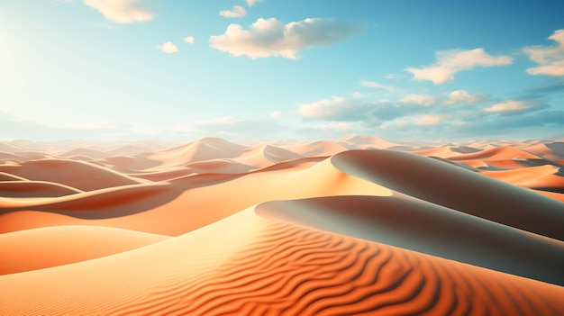 Dunes de sable dans le désert Dunes de sable