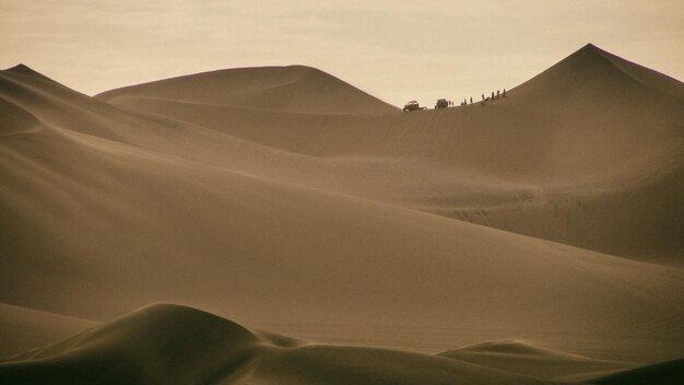 Photo des dunes de sable dans le désert