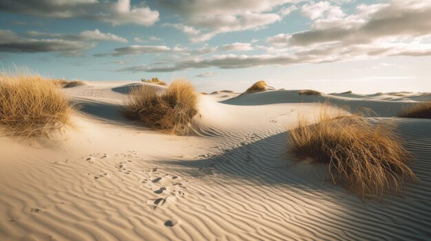 Dunes de sable dans le désert