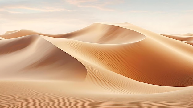 Dunes de sable avec le mot quot dunes quot sur le dessus