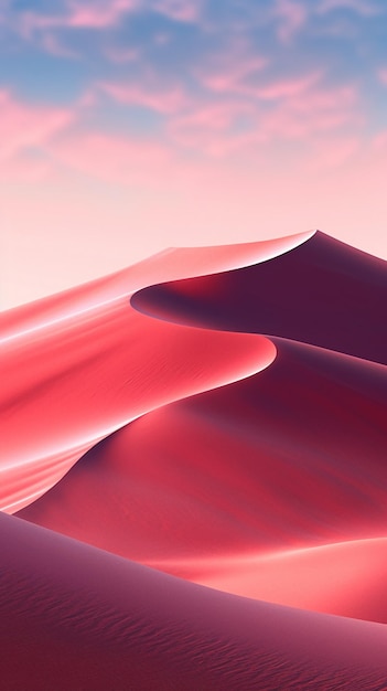 Dunes de sable roses dans le désert, fonds d'écran et arrière-plans HD