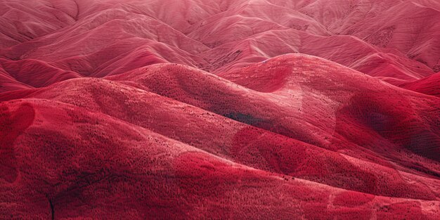 Photo des dunes de sable rouge dans le xinjiang