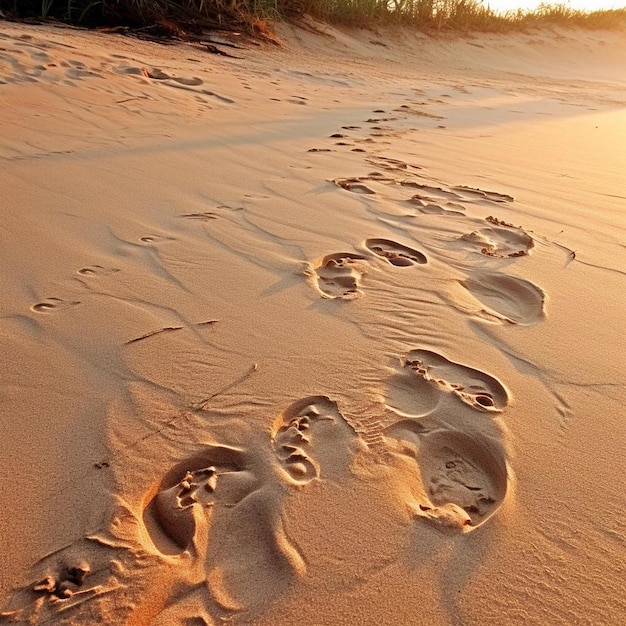 les dunes de sable sont une forme populaire d’empreintes de pas.