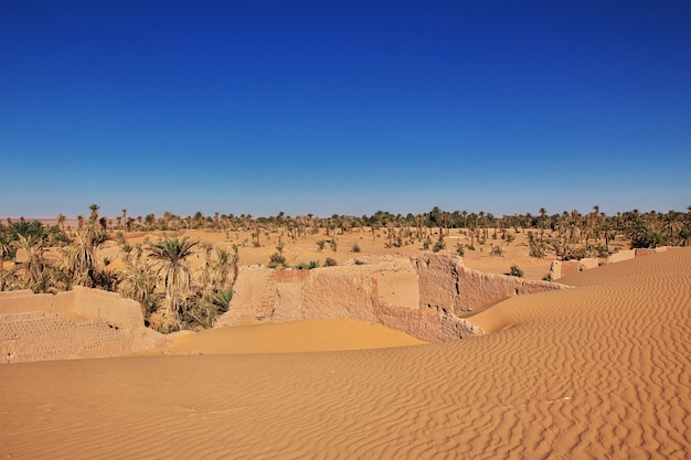 Dunes de Timimun ville abandonnée dans le désert du Sahara, Algérie