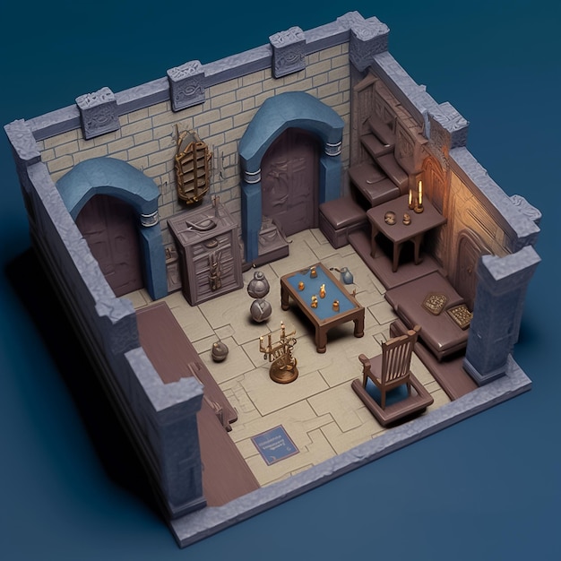 Dungeon Game Tileset généré par l'IA