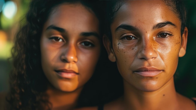 Duo mère-fille Passion pour le football