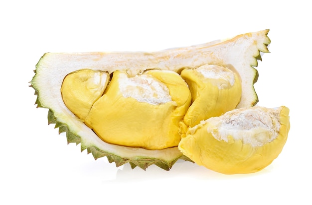 Durian, roi des fruits isolé