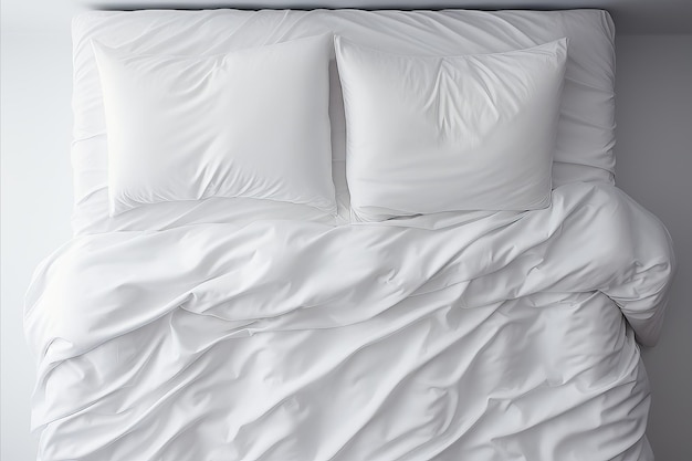 Duvet d'hiver confortable sur le lit pour les activités domestiques idéal pour la décoration textile de l'hôtel ou de la maison