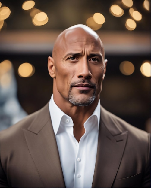 Dwayne Johnson en photo l'acteur américain