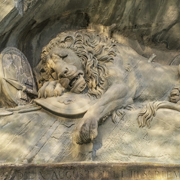 Dying Lion Wall Monument, Lucerne Suisse