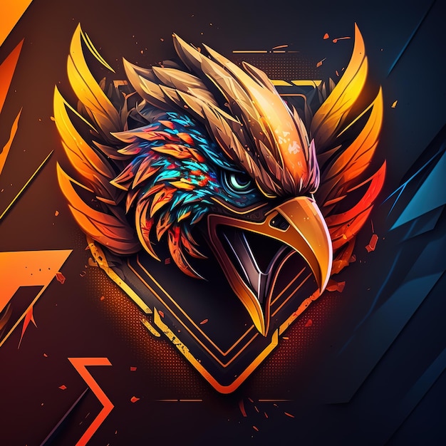 Eagle mascotte logo