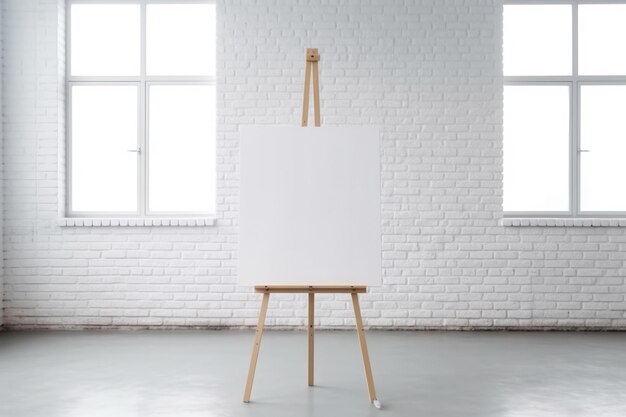 Easel à toile blanche