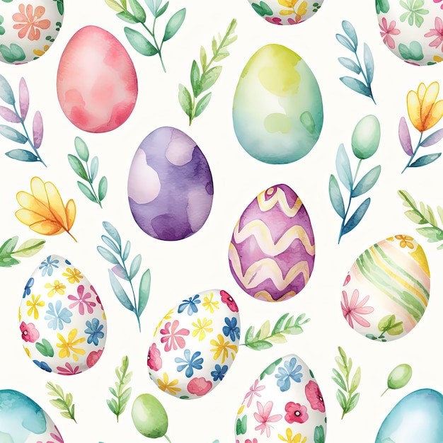 easter eggs motif