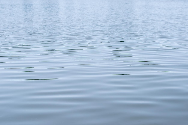 Eau bleu marine avec de petites vagues relaxantes. Fond ou texture naturel.