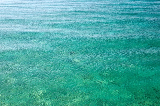 Eau bleue aux reflets du soleil