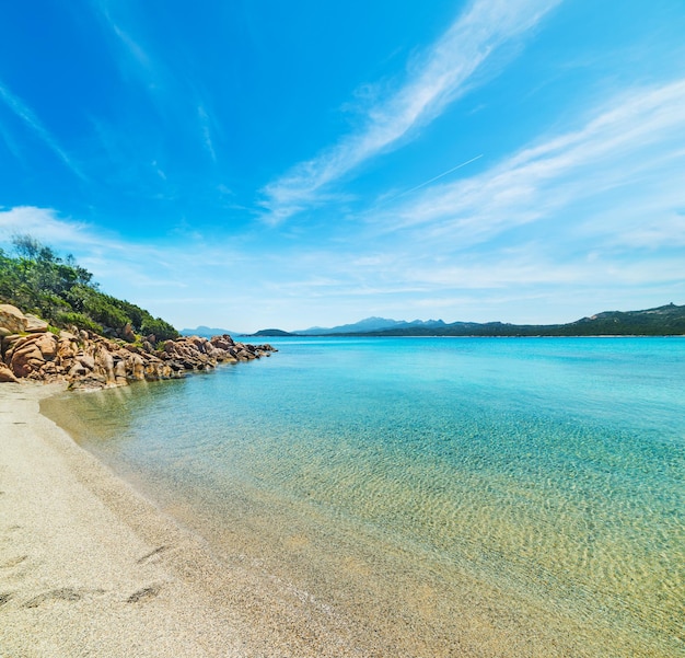 L'eau claire de la plage de La Celvia