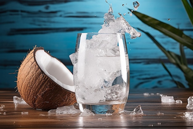 L'eau de coco est utilisée comme brouillard facial hydratant