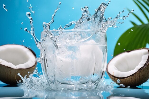 L'eau de coco est utilisée comme brouillard facial hydratant