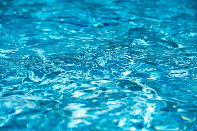 Eau dans le fond de la piscine avec une texture d'eau abstraite ou ondulée haute résolution