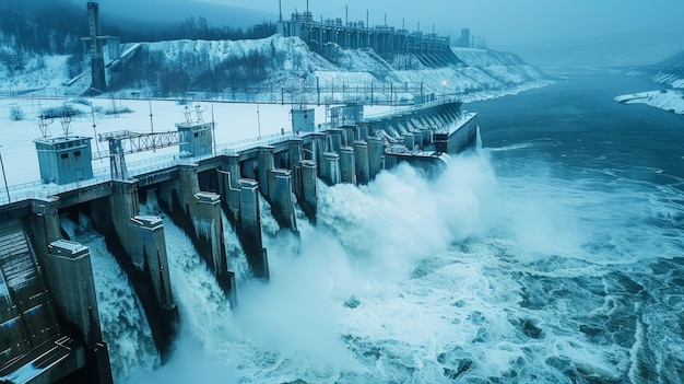 Eau de décharge de la centrale hydroélectrique