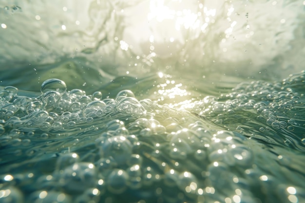 eau douce avec des bulles