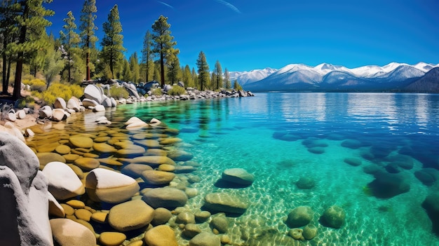 L'eau du lac Tahoe en Californie