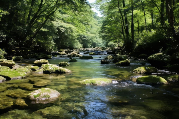 L'eau est claire.