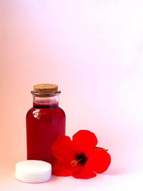 Eau De Fleur D'hibiscus Séchée Pour Les Soins De La Peau