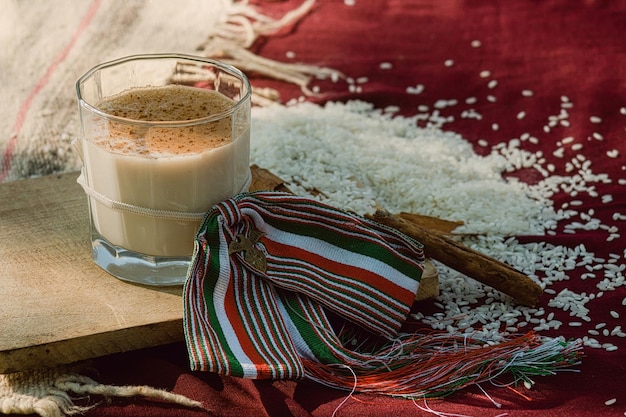 Eau d'horchata eaux douces traditionnelles du Mexique à base de riz et de cannelle