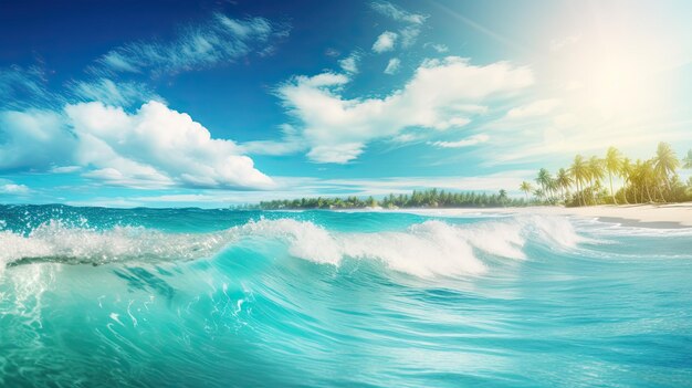 Photo eau de mer sur une belle plage