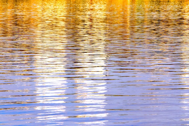 Eau avec ondulations et réflexion