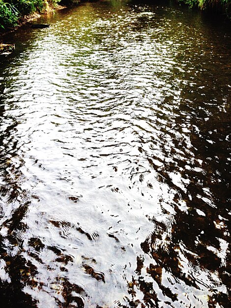 Photo l'eau ondulée