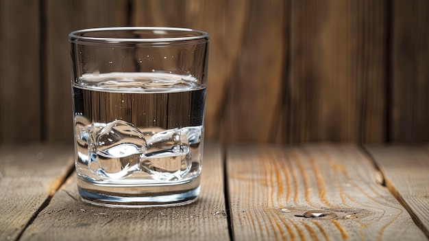 L'eau potable propre scintille dans un verre transparent un phare de santé et de bien-être
